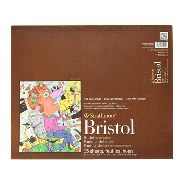 Block Dibujo Strathmore Bristol Serie 400 Vellum 270gr  x  15  Hojas – Pastelmedia