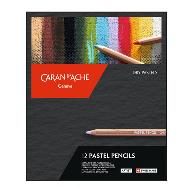 Lápices Pastel Caran d'Ache Set 12 Colores