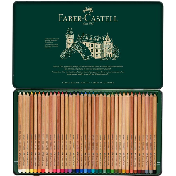 Lápices Pastel Pitt Faber Castell, Set 36 Colores