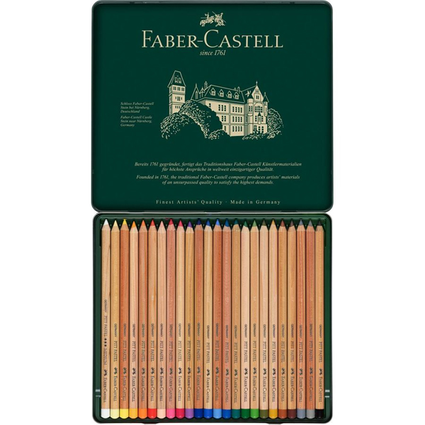 Lápices Pastel Pitt Faber Castell, Set 24 Colores
